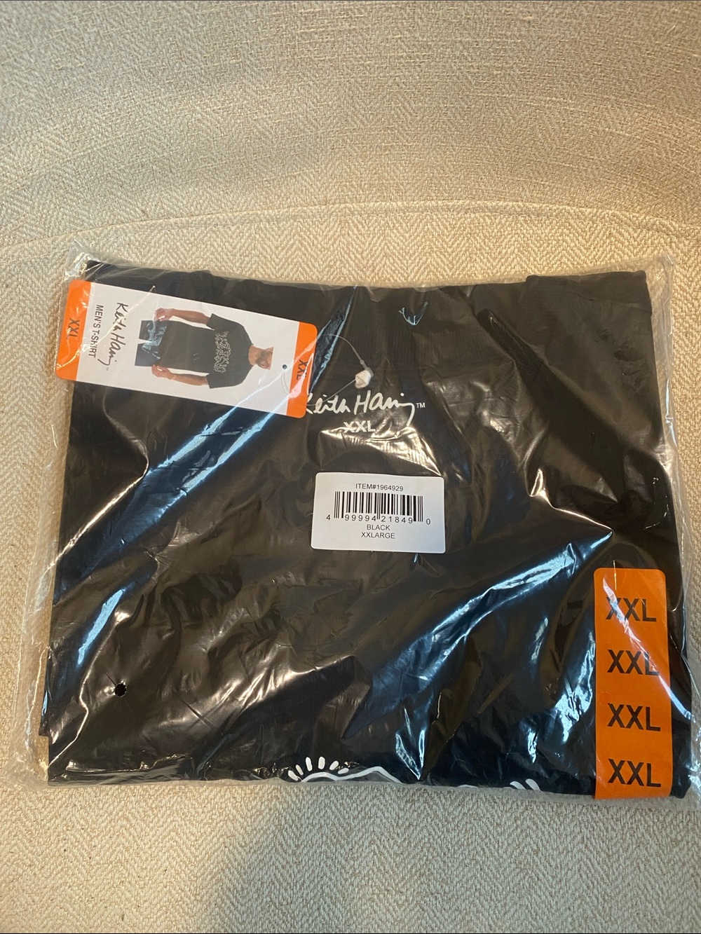 Keith Haring Black Graphic Tee XXL brand new in bag